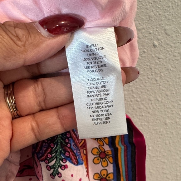 Floral Pink A-Line Skirt - Picture 3 of 7